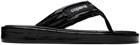 Coperni Black Branded Flip Flops