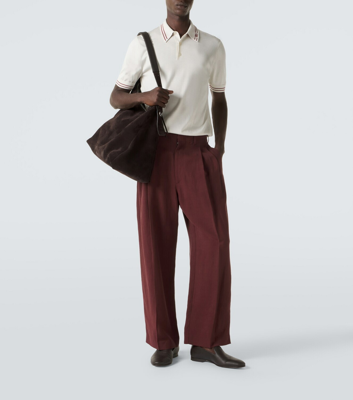 Dolce&Gabbana DG silk polo shirt