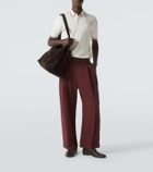 Dolce&Gabbana DG silk polo shirt