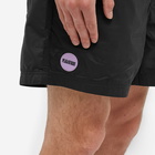 Pleasures Men's Refresh Nylon Active Short in Black