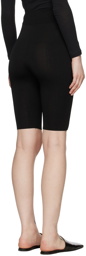 Blossom Black Rayon Shorts