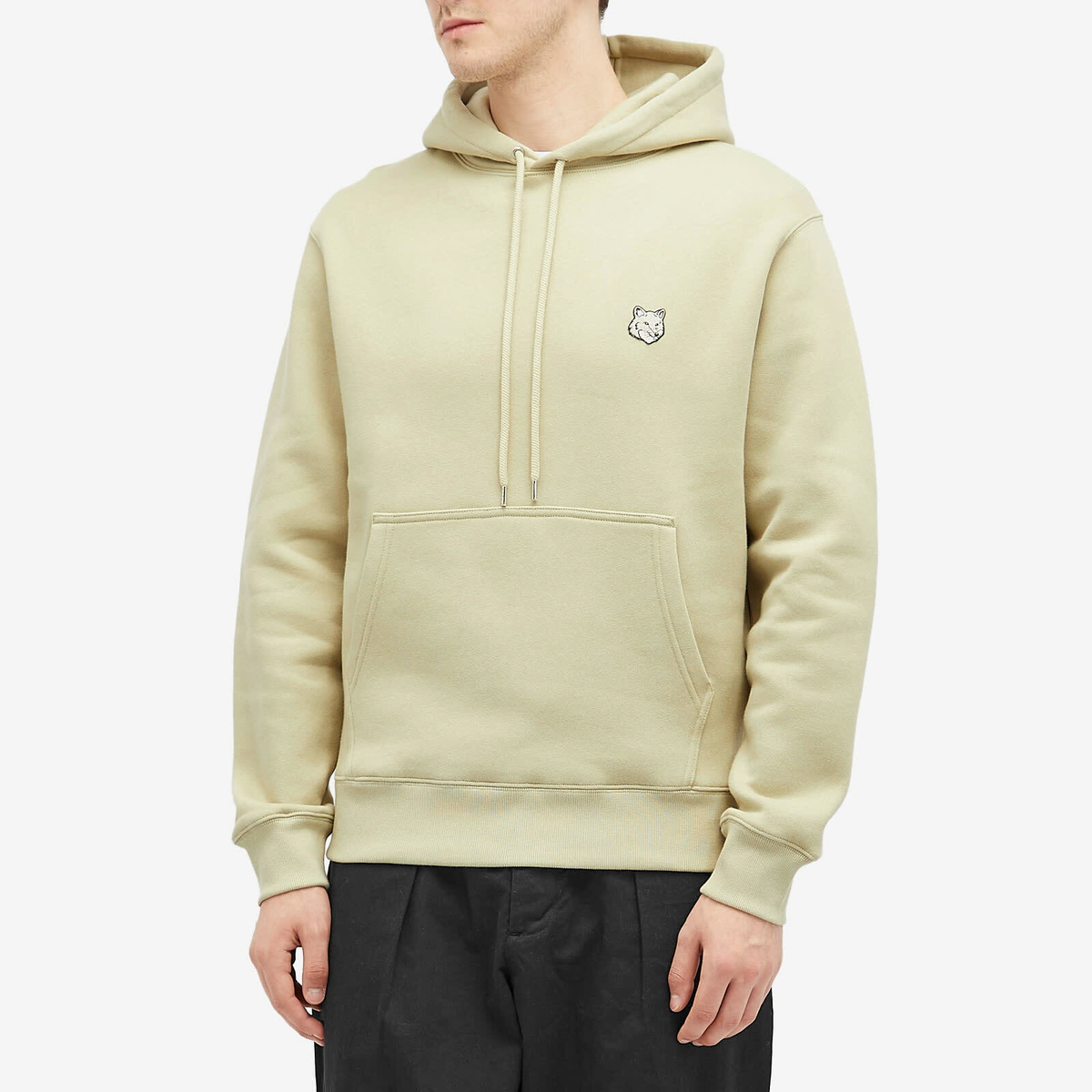 パーカー・フーディ *MAISON KITSUNE* Bold Fox Head Patch Comfort Hood Ash Tree M Maison Kitsuné Bold Fox Head Patch Comfort Hoodie - Ash Tree