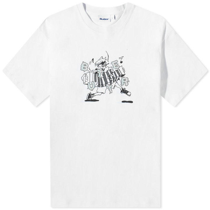 Photo: Butter Goods Men's Accordion T-Shirt in White
