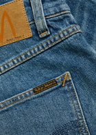 Nudie Jeans Solid Ollie Slim Straight-leg Jeans Mid Blu