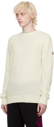 Moncler Off-White Rib Crewneck