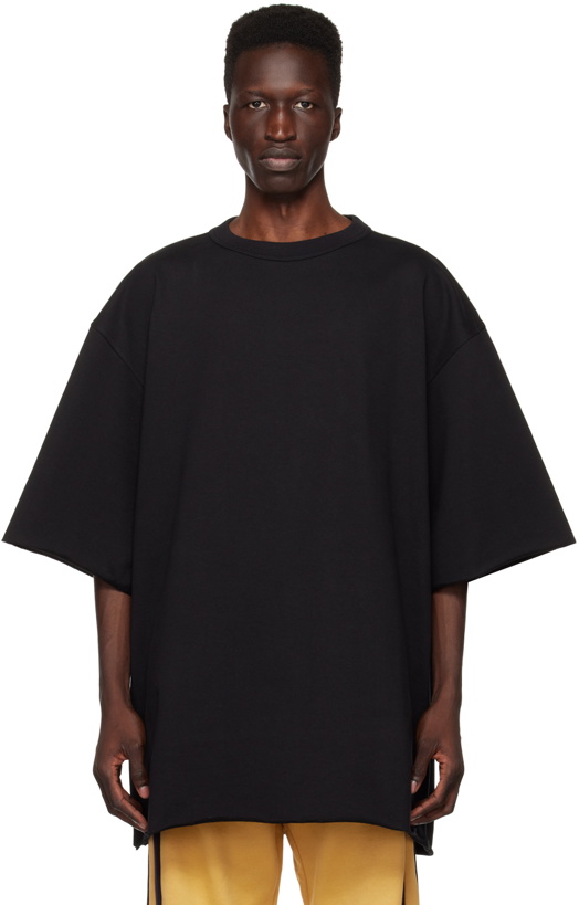 Photo: Dries Van Noten Black Raw Edge T-Shirt