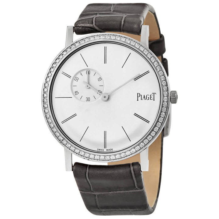 Photo: Piaget Altiplano Silver Dial Grey Alligator Leather Ladies Watch GOA39106