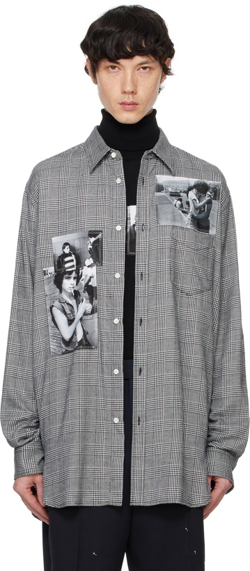 Photo: TAKAHIROMIYASHITA TheSoloist. Black & White Loose-Fit Shirt