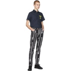 Moschino Black Zipper Trousers