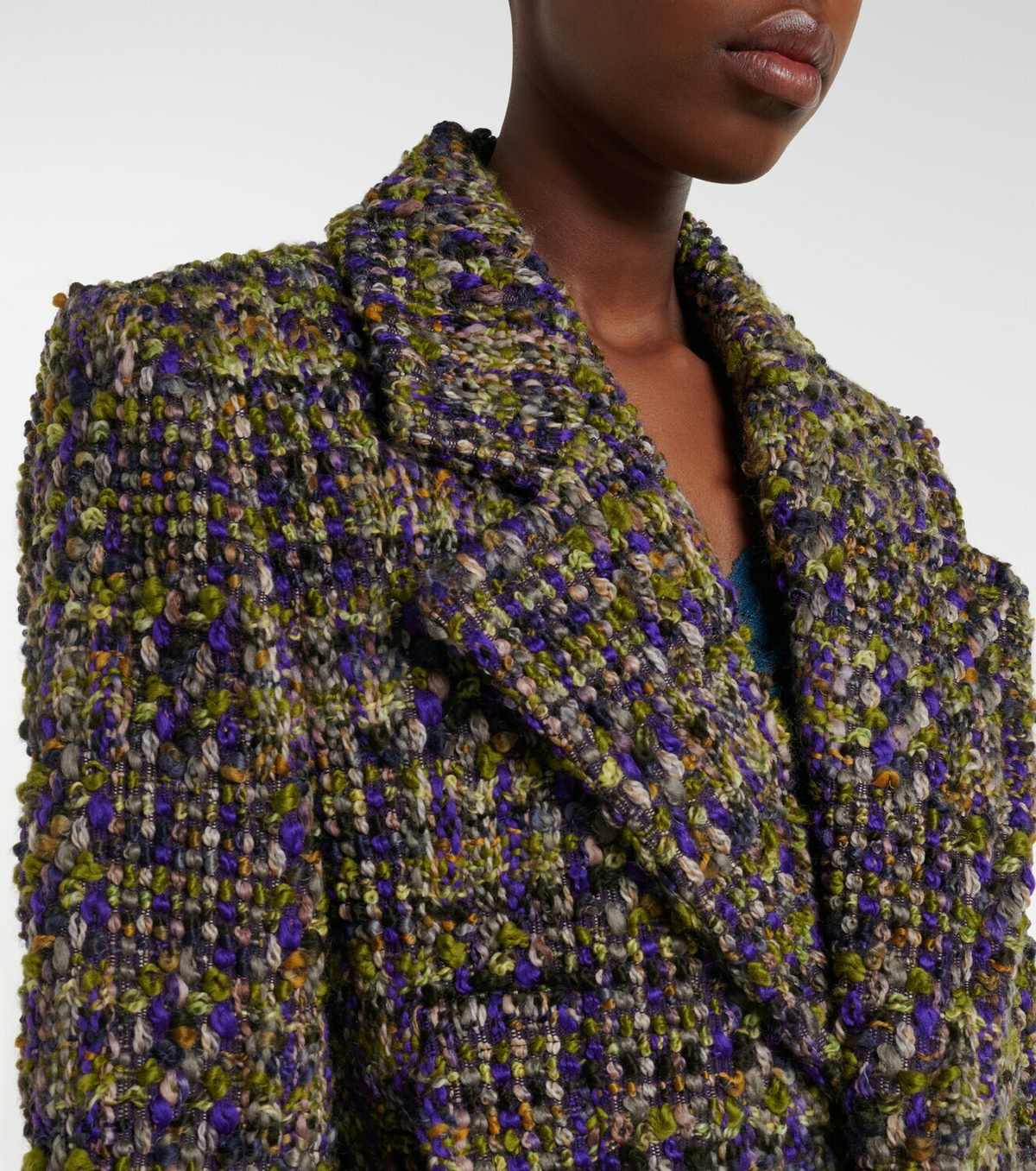 Saint Laurent Wool-blend tweed blazer
