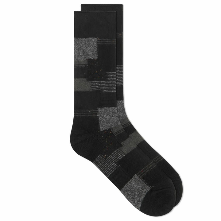 Photo: Anonymous Ism Patchwork Crew Sock in Black