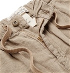 Remi Relief - Tapered Cotton Drawstring Chinos - Beige