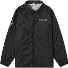 Quiet Golf Men's Typeface Coach Jacket in Black