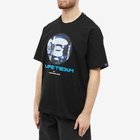 Men's AAPE Team Moon Head T-Shirt in Black