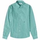 Sporty & Rich Charlie Shirt in Green Striped