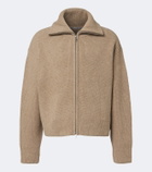Studio Nicholson Ribbed-knit wool zip-up sweater