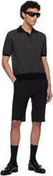 Ernest W. Baker Black Long Tailored Shorts