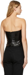 Khaite Black Prim Bustier Tank Top