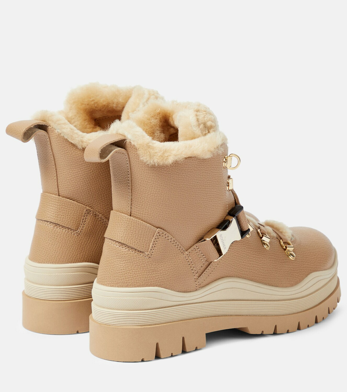 【Bogner】 Shearling-trimmedスエードアンクルブーツ BOGNER Turin shearling-trimmed suede boots | NET-A-PORTER