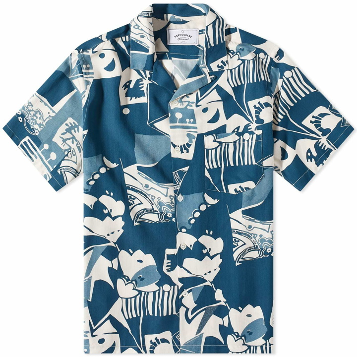 Photo: Portuguese Flannel Men's Cuca Vacation Shirt in Blue