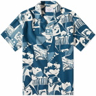 Portuguese Flannel Men's Cuca Vacation Shirt in Blue