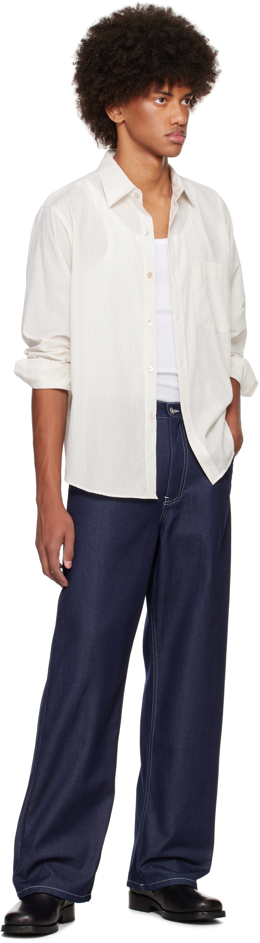 Small Talk Studio Blue Five-Pocket Jeans