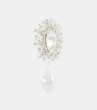 Magda Butrym Crystal-embellished faux pearl clip-on earrings