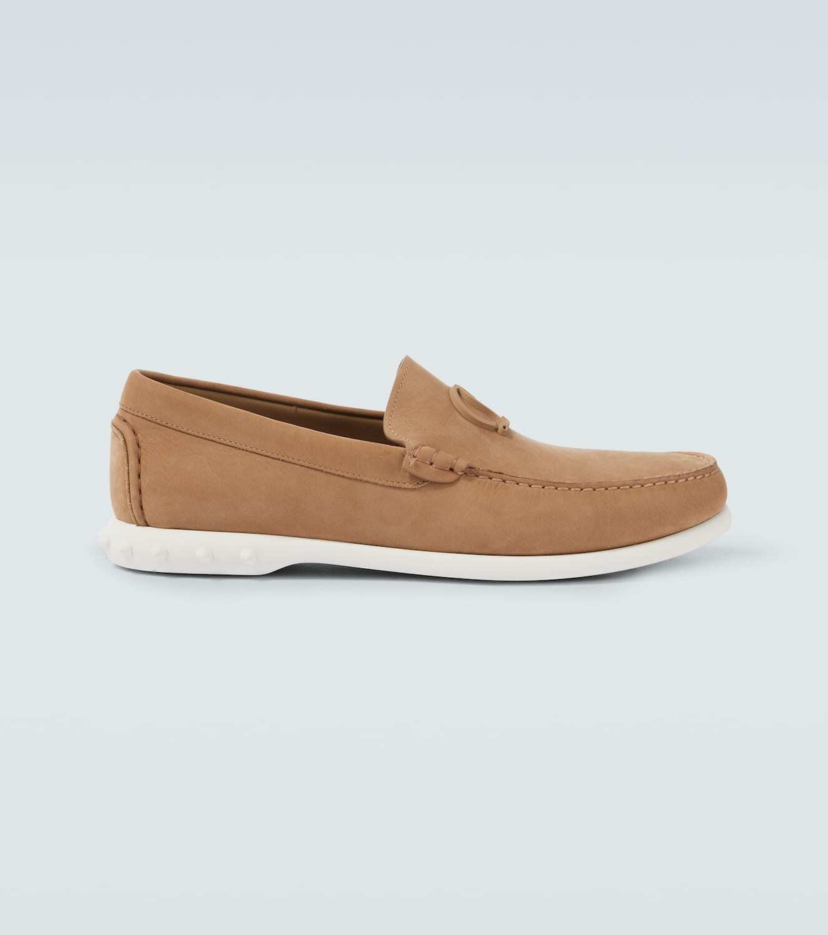 Christian Louboutin Moonboat leather boat shoes