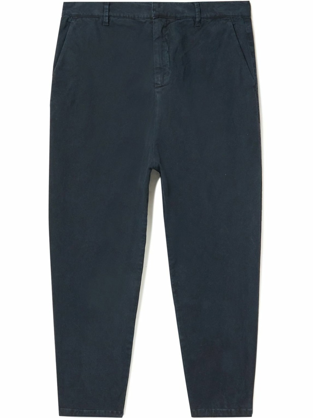 Photo: Nili Lotan - Paris Cotton-Blend Twill Trousers - Blue