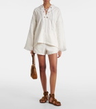 Dorothee Schumacher Cosy Towelling cotton terry jacquard hoodie