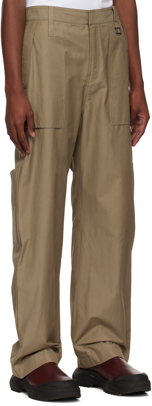 Wooyoungmi Khaki Big Pocket Cargo Pants Wooyoungmi