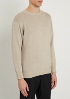 Tods Crew-neck Cotton-knit Jumper Off White