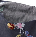 Engineered Garments - Embroidered Denim Pouch - Blue