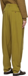 LEMAIRE Green Tapered Trousers