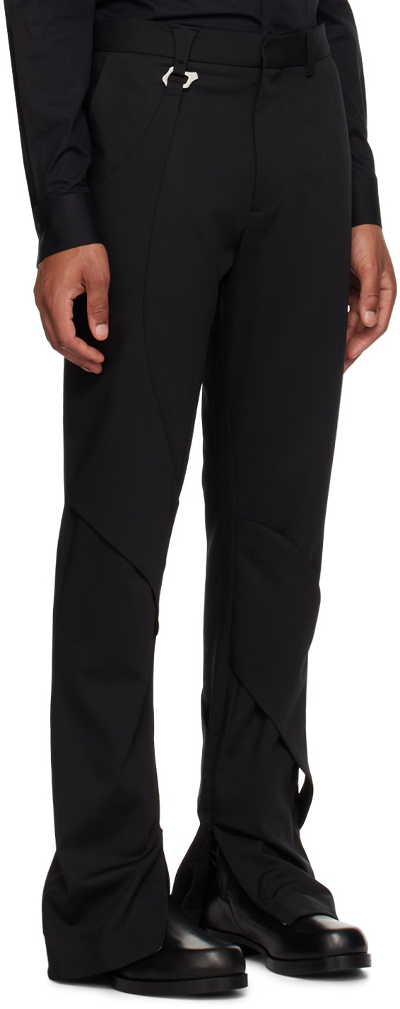 HELIOT EMIL Black Integrated Tailored Trousers Heliot Emil