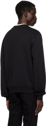 Dolce&Gabbana Black 'DG' Embroidery Sweatshirt
