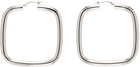 MM6 Maison Margiela Silver Brass Tubing Earrings