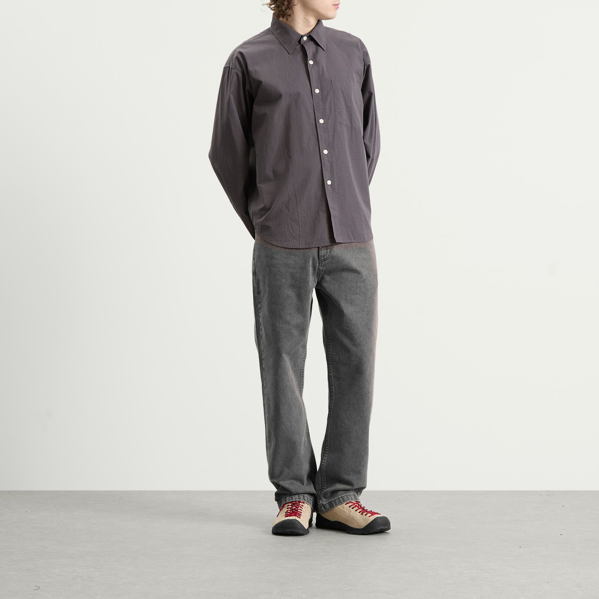 Polar Skate Co. Men's 91 Loose Straight Jeans in Washed Grey