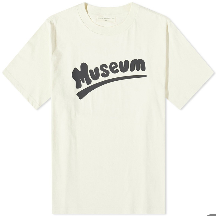 Photo: Museum of Peace and Quiet Men's Bubble T-Shirt in Bone