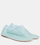 Christopher Esber Minette crystal-embellished mesh pumps