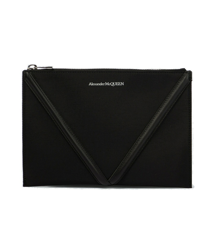 Photo: Alexander McQueen - Leather-trimmed pouch