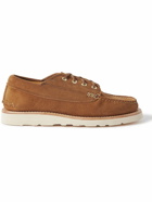Yuketen - Angler Suede Boat Shoes - Brown