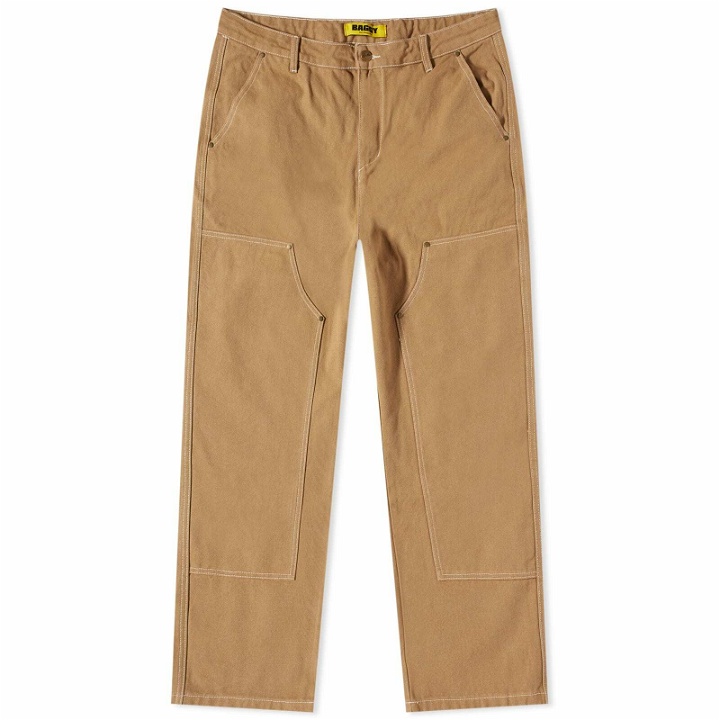 Photo: Butter Goods Men's Washed Canvas Double Knee Pant in Brown
