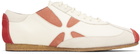 Stefan Cooke Off-White & Orange Slashed Trainer Sneakers