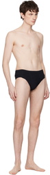 Rick Owens Black Temple Penta Swim Briefs