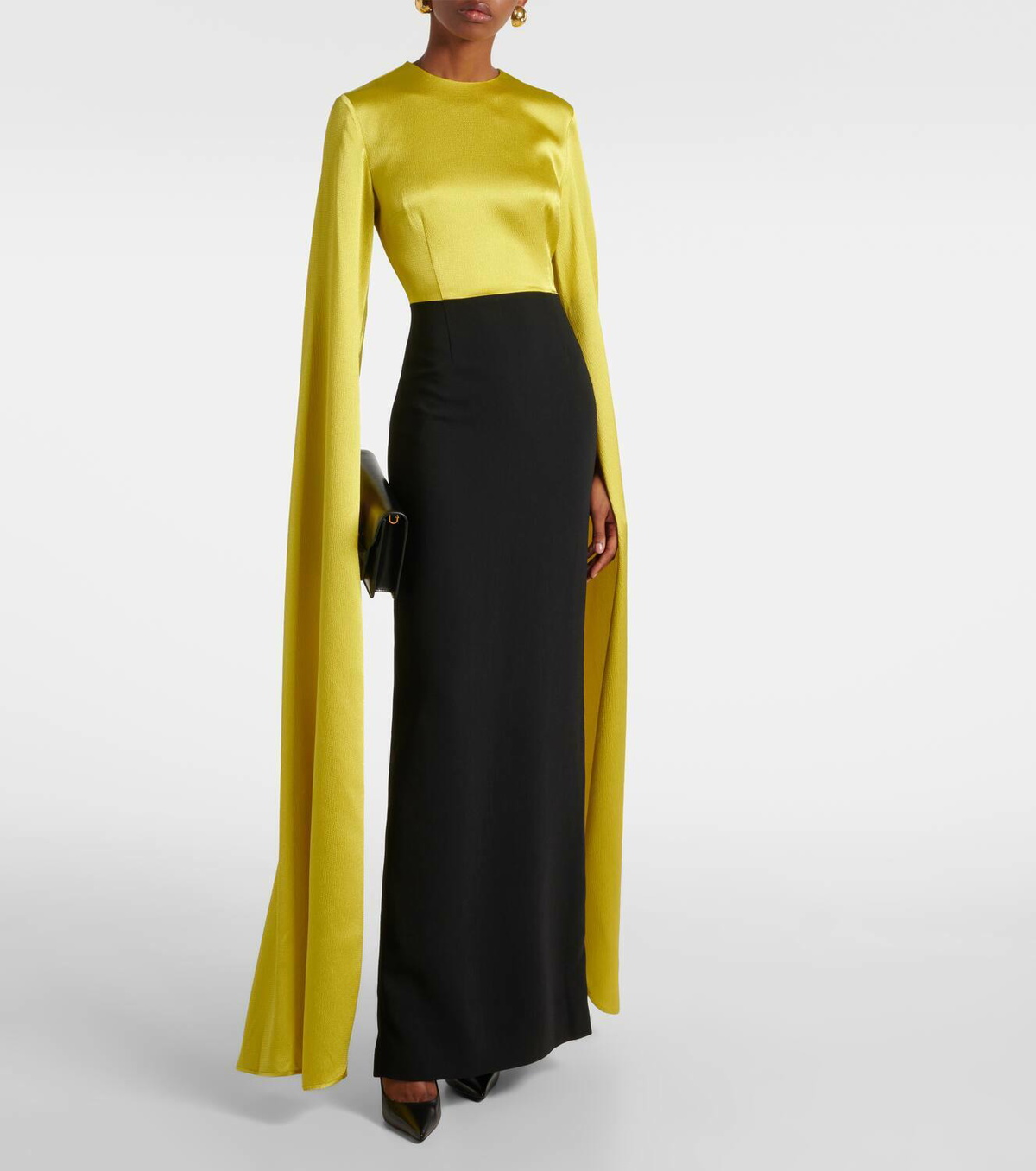 Solace London Adley crêpe gown