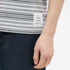 Thom Browne Men's Striped Ringer T-Shirt in Tonal Grey