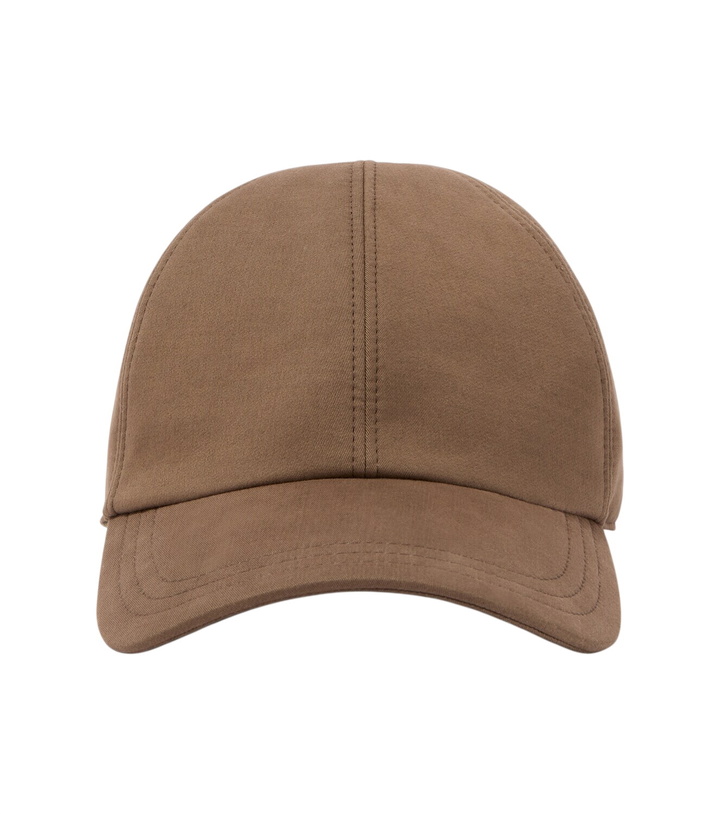 Photo: The Row Caspian cotton and cashmere canvas baseball cap