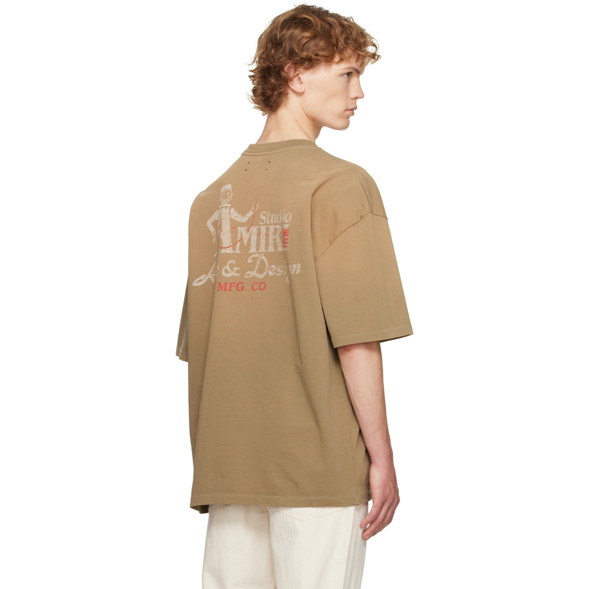 AMIRI Brown 'Amiri Studio' Oversized T-shirt