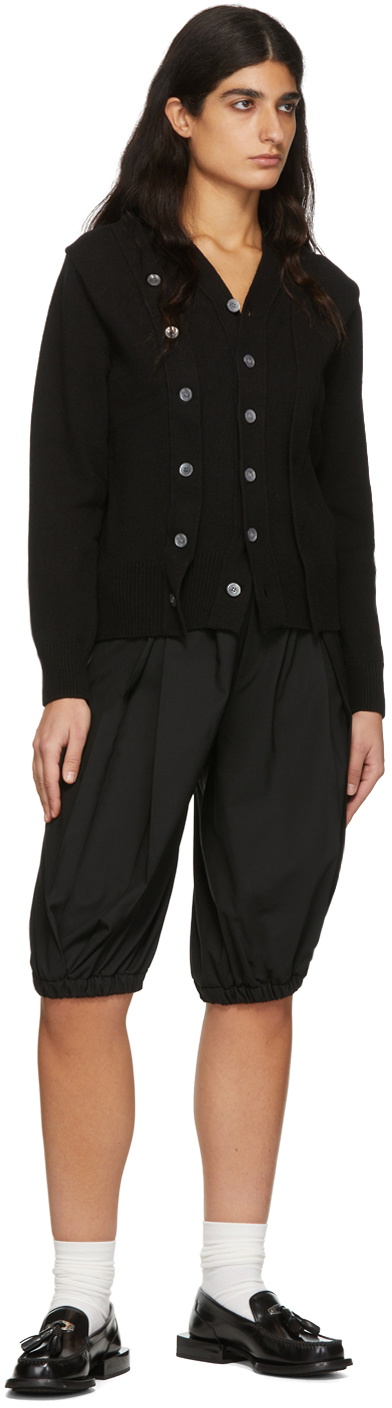 Trunk Project Black Wool Shorts